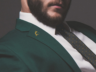 Lina Goldie - Branding brand branding icon jacket lizard logo logomark logotype minimalistic tie