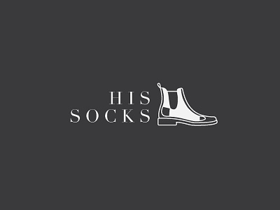 A Sock Inside Chelsea Boot boot brand branding chelsea flat logo logomark london minimalistic monogram sock