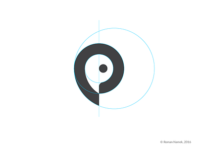 Looking pin brand eye identity logo logomark logotype minimalism monogram pin symbol