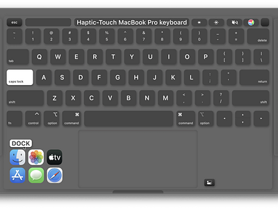 Haptic-Touch Enabled Keyboard UI