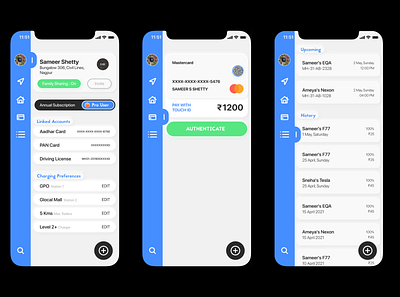 EV Charging App app applepay electric vehicle invision invision studio macbook sketch ui design ux