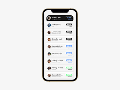 Messaging App UI app apple design macbook message sketch ui ux