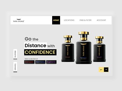 PARK AVENUE Fragrances apple design macbook park avenue sketch ui ux web web design website design