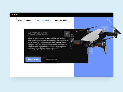 Drone Webpage design dji drone macbook sketch ui ux webpage website design