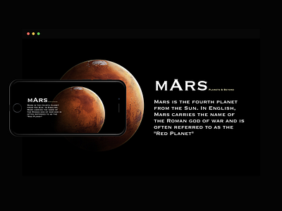 Planets & Beyond WebDesign Series - #4. Mars