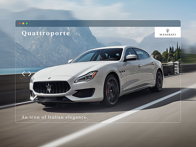 Maserati WebDesign Concept