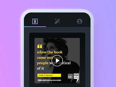 Mobile Video Feed android app app design audio audio app dark ui design editing interface ios minimalist mobile mobile app navigation podcast product product design ui ux video