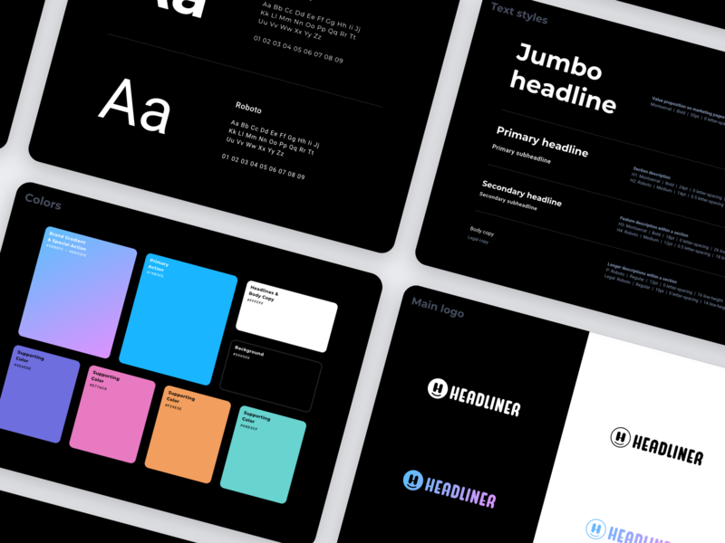 Brand Guidelines app brand branding color palette design design system graphic design identity interface logo product product design style guide typography ui ux visual identity visual language web webdesign