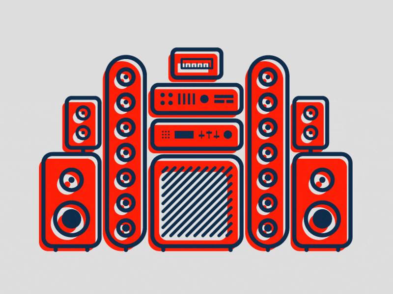 We Jammin' vector illustration graphics motion stereo animation music
