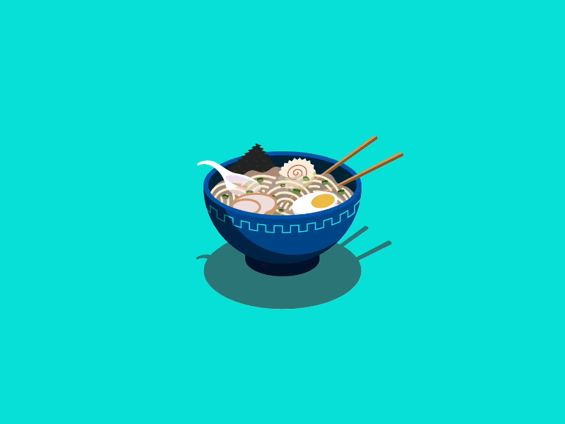 Ramen animation food graphic illustration japan motion ramen tasty tokyo vector