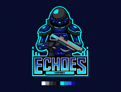 Echoes branding design esports illustration logo mascot sports vector