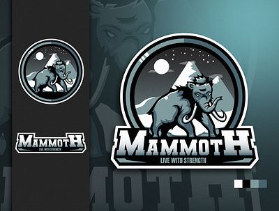 Mammoth Mascot Logo branding design esports esports logo illustration logo mascot mascot logo sports vector