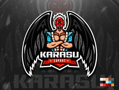 Karasu Tengu Esport Logo branding design esports esports logo illustration logo mascot mascot logo sports vector