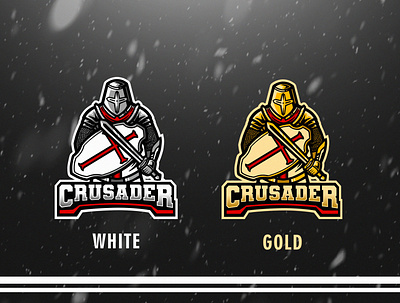 Crusader Mascot Logo branding design esports esports logo illustration logo mascot mascot logo sports vector