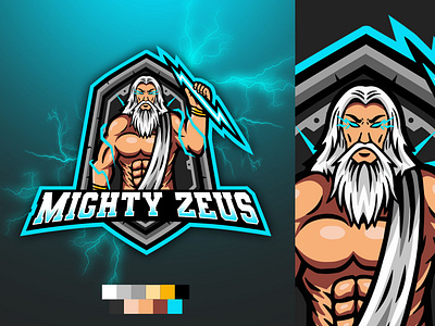 Mighty Zeus Mascot Logo