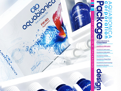 new Brand - Aquabionica brand design brand identity branding branding concept design illustration illustration art package design typography vector