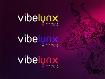 Vibelynx brand identity design logo typography vector