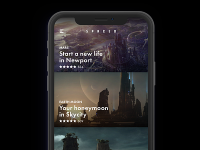 SPACED App app challenge iphone x space spaced spacex travel