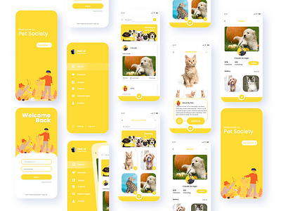 Pet Community UI Mobile App