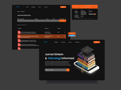 Redesign Justin Journal Web Interface