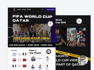 Fifa World Cup Ui Design app branding design illustration logo minimal ui ux web website