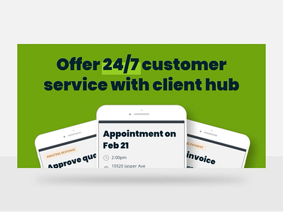 24/7 customer service with Client Hub keynote presentation motion graphics