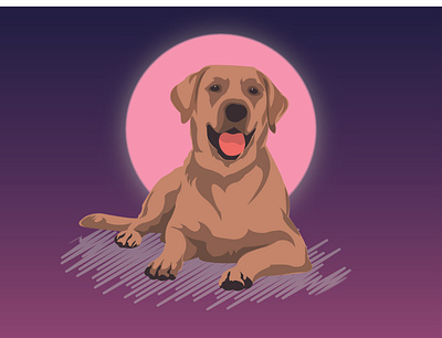 Vector illustration animation cartoon character character dog dog illustration illustration vector