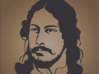 Rabindranath Tagor vectorart