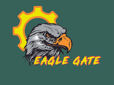 Angry Bird Eagle Face T-shirt Design template