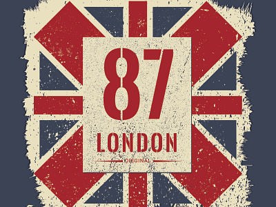 87 London t-shirt design concept