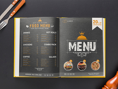 Food Menu Design Concept