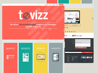 Tevizz Website cms design graphic jquery mobile redesign responsive web web design webdesign