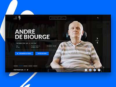 ALS Liga Belgium - Connection Lost belgium landingpage layout ui ux video webdesign