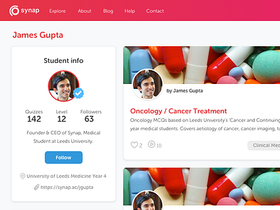 Synap app (education platform) ai education learning pink school synap