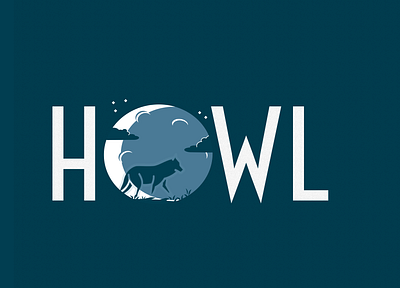 Howl brand design branding dark illustraion logo wolf