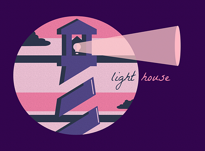 Light House event branding light lighthouse logo purple purple logo winter