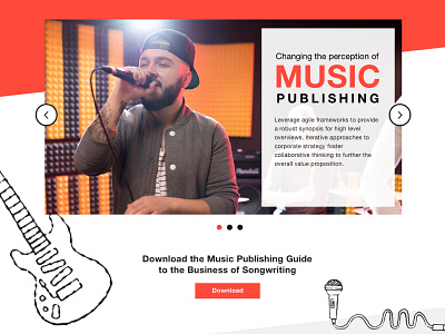 Music Publishing Website Slider