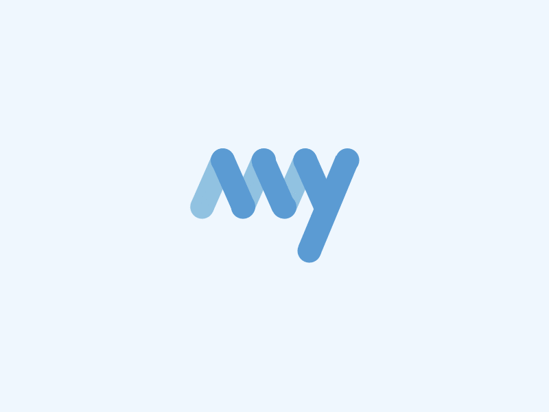 My app blue brand branding icon identity ios logo my