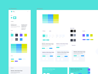 Setting up new project branding identity pixel portfolio redesign website