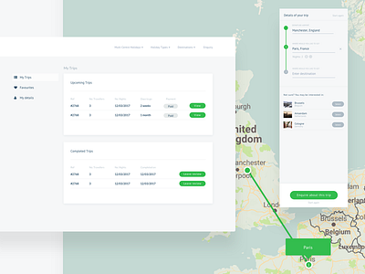 Account and Itinerary builder