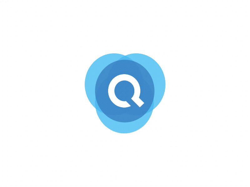 Q app brand branding design icon identity logo