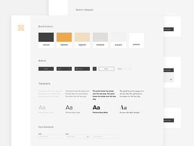 Style Guide Interface Elements