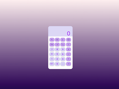 Daily UI - 04 - Calculator