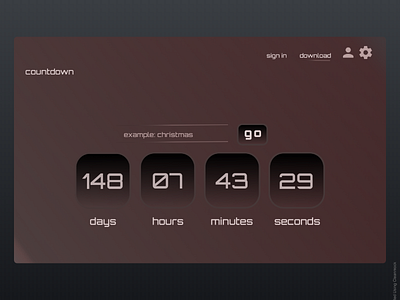 Daily UI #14 countdown countdown timer dailyui dailyuichallenge design desktop user interface