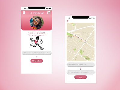 Daily UI #20 android app dailyui dailyuichallenge design illustration location location tracker tracker ui user interface