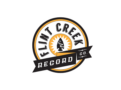 Flint Creek Record Co. branding logo music rebrand record studio