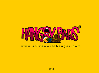 Hangry Bars branding logo vector