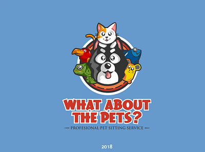 what about pets? branding design illustration logo vector