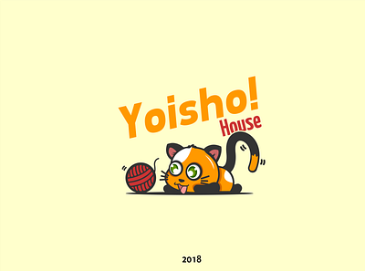 Yoisho! House branding design illustration logo mascotlogo vector