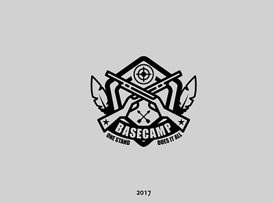 basecamp branding design flat logo vector